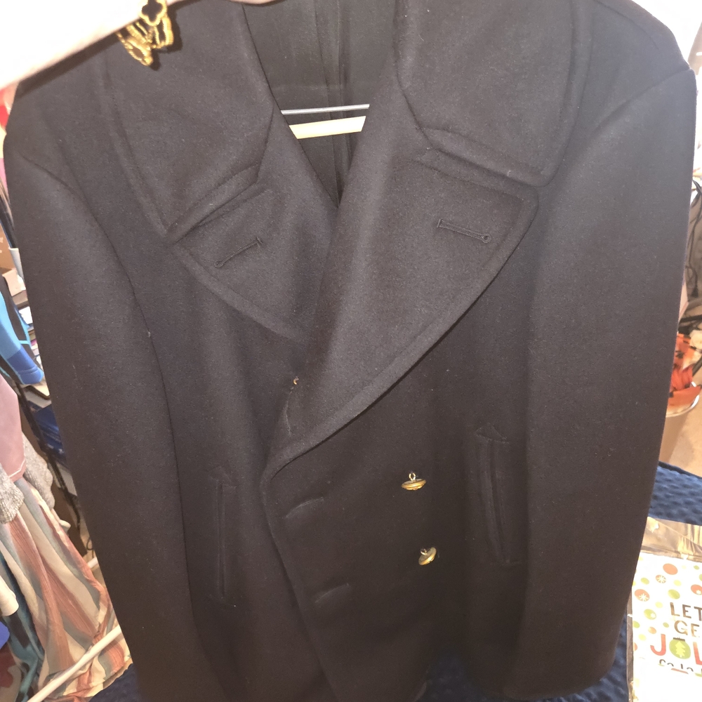 Auction Coming Soon! Men's Black Peacoat